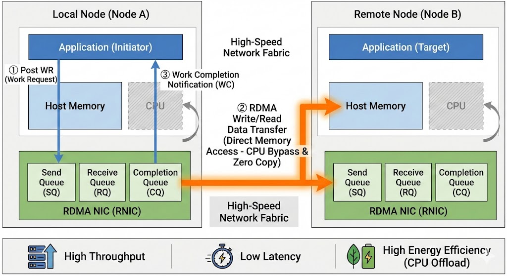 RDMA技术数据传输过程