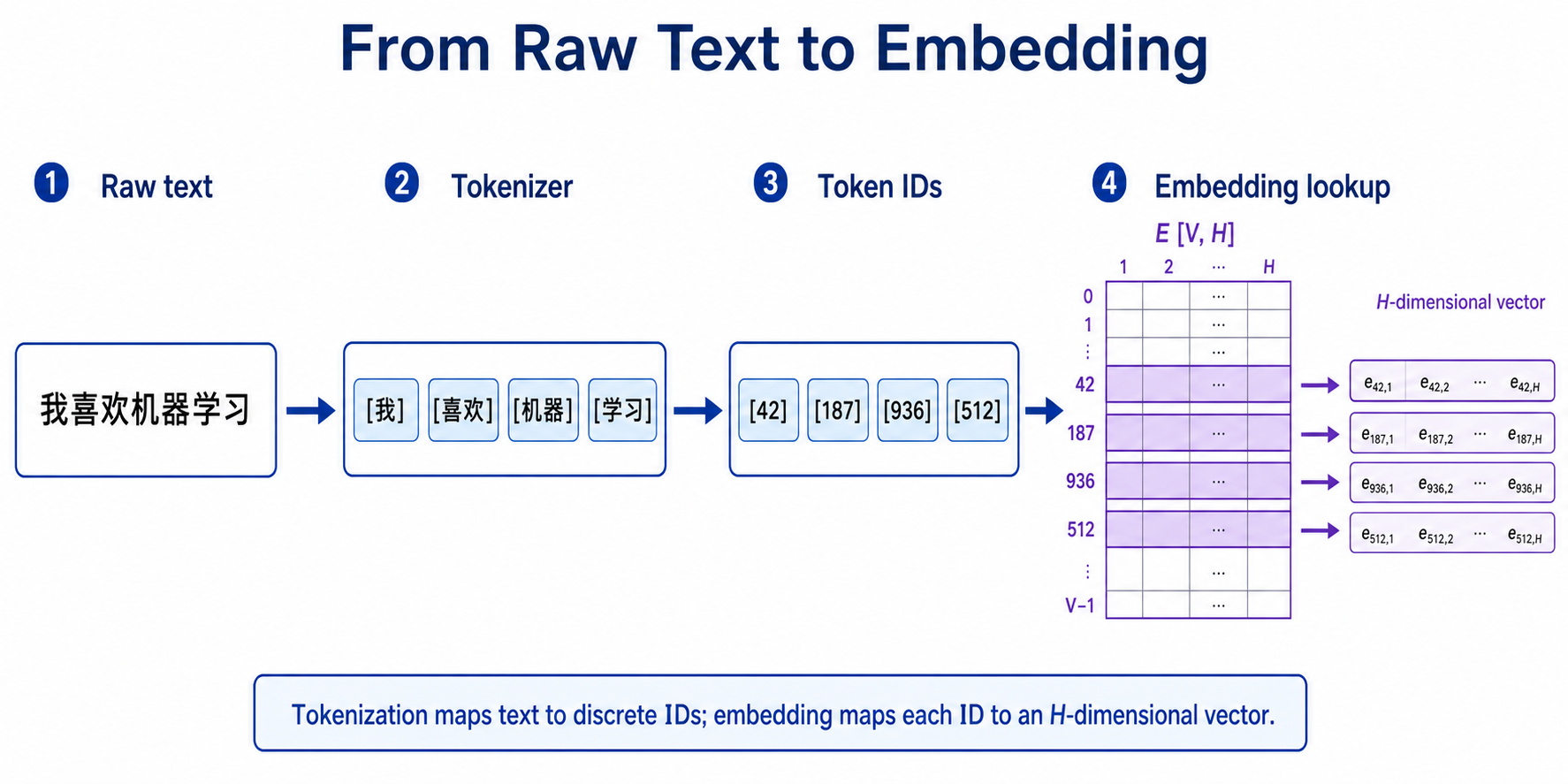 从自然语言到 embedding 的过程